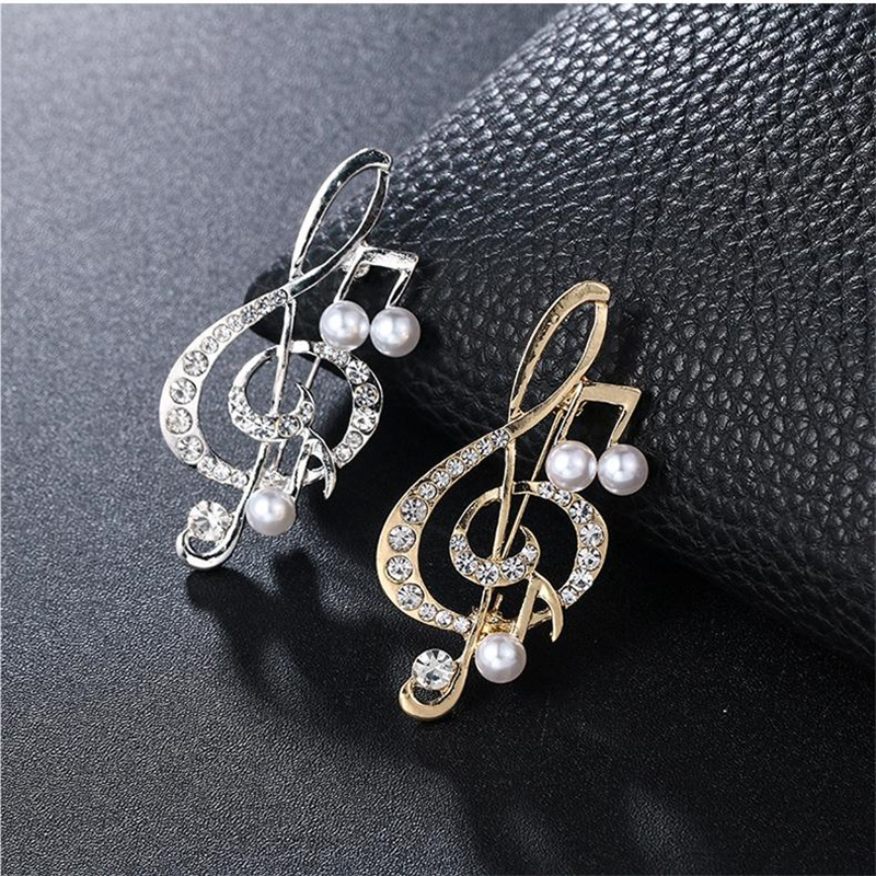 Women'S Accessories Gift Ideas - Broches de notas musicales elegantes, accesorios