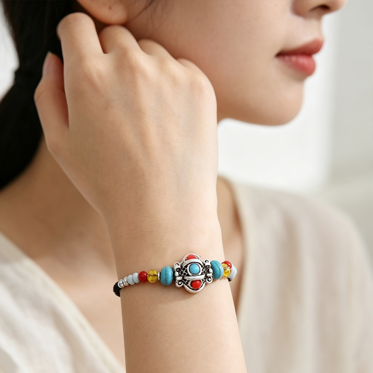 Women Accessories Nepal - Pulsera Tibetana Étnica Hecha a Mano