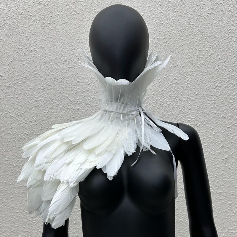 Women'S Accessories Amazon - Capa gótica de plumas de un