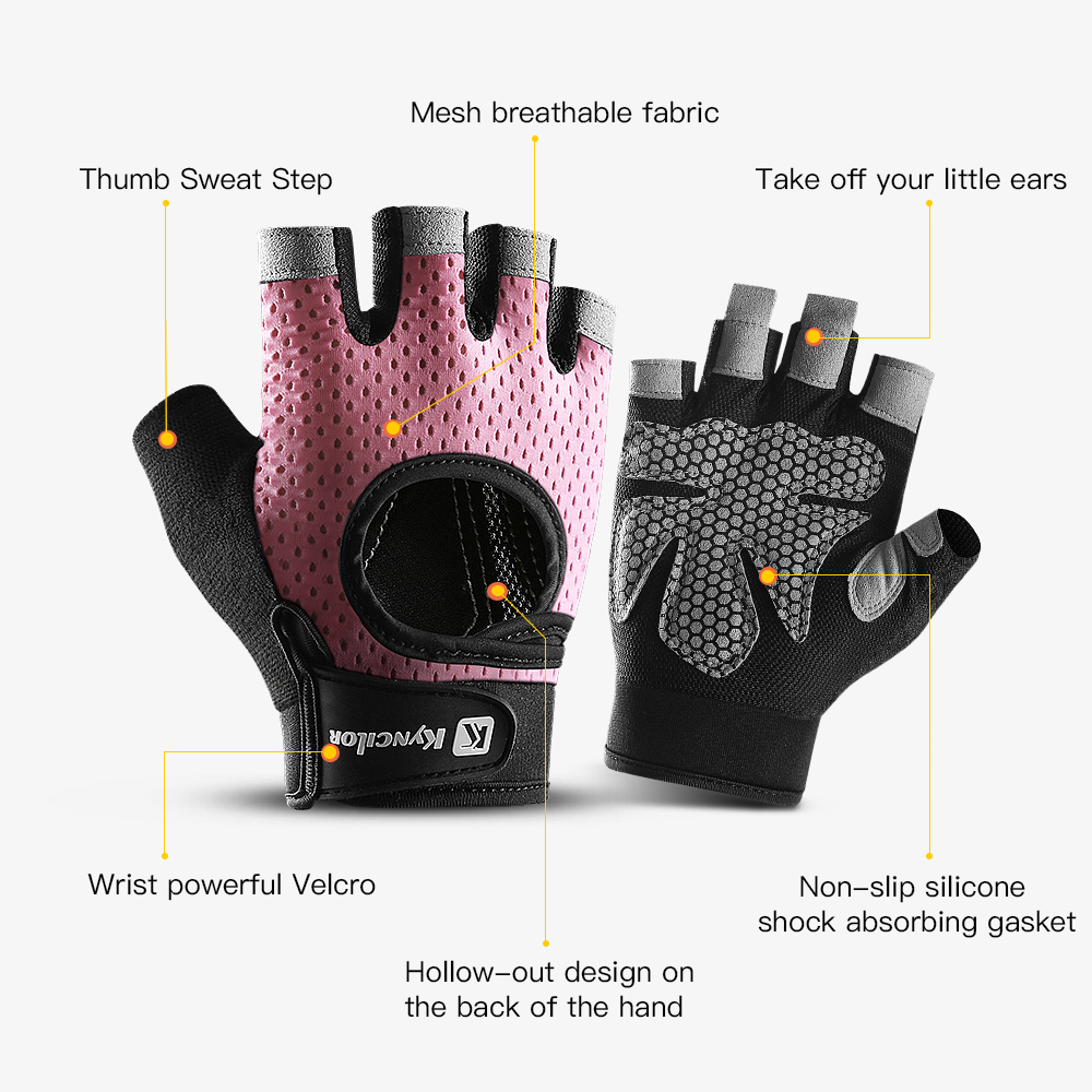 Guantes de medio dedo para gim - Women'S Exercise Accessories reseña y precio