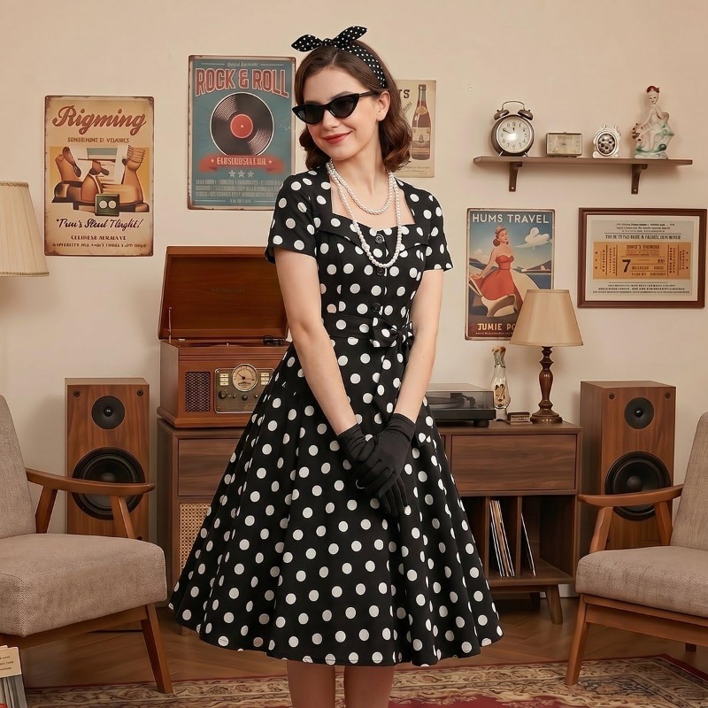 Vestidos Vintage Elegantes de  - Women'S Accessories In The 1950S reseña y precio