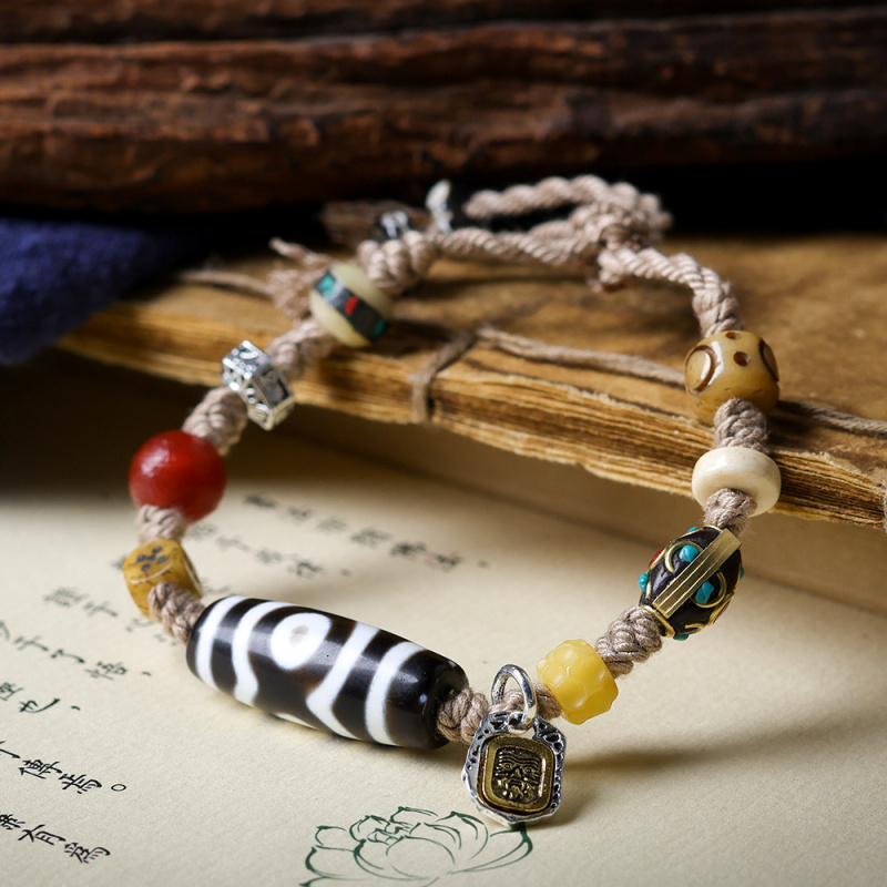 Pulsera de cuentas Dzi tibetan - Women Accessories Nepal reseña y precio