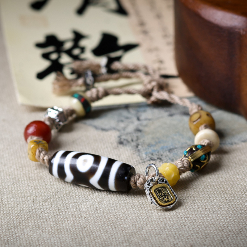 Pulsera de cuentas Dzi tibetan - Women Accessories Nepal reseña y precio