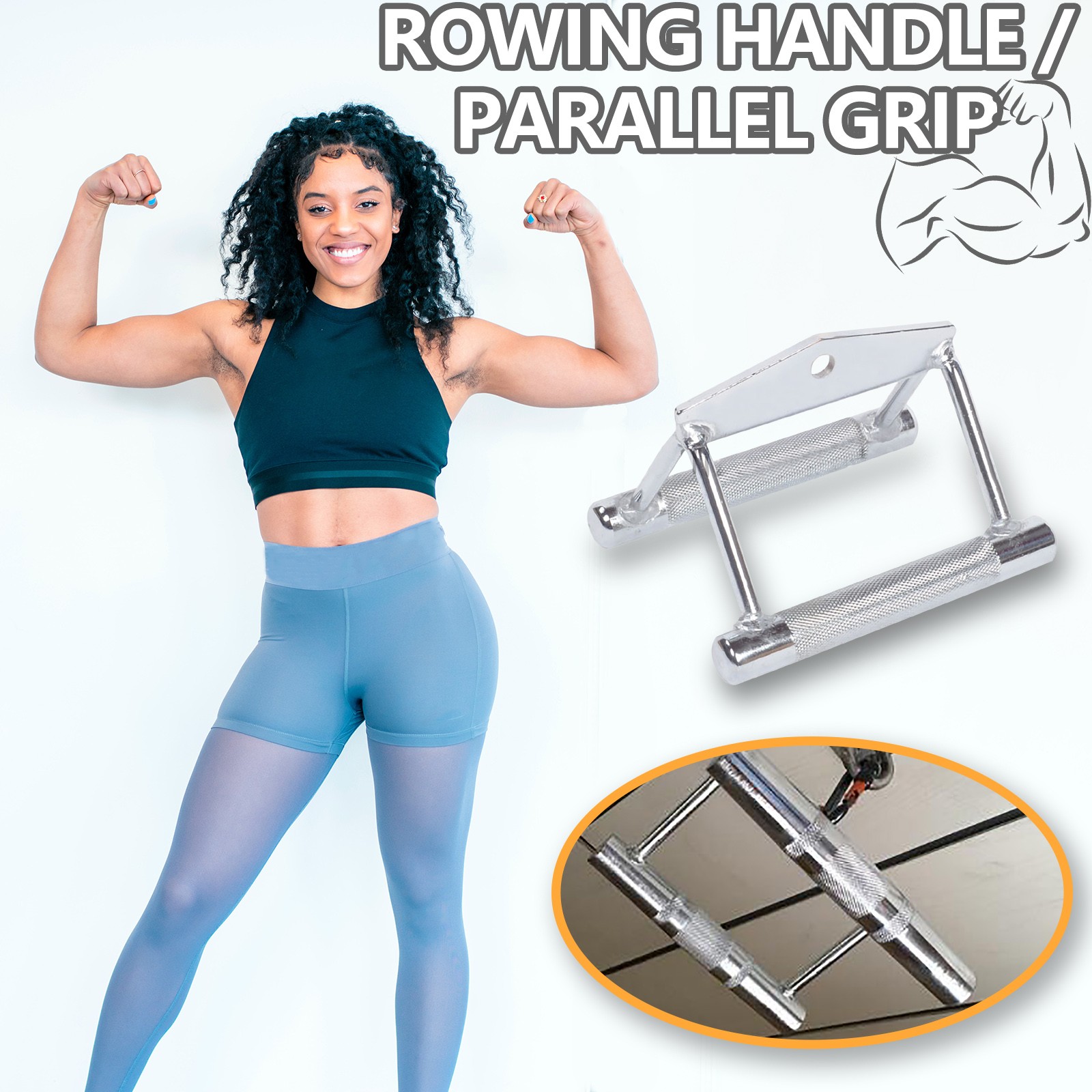 Agarradera Paralela para Remo, - Women'S Exercise Accessories reseña y precio