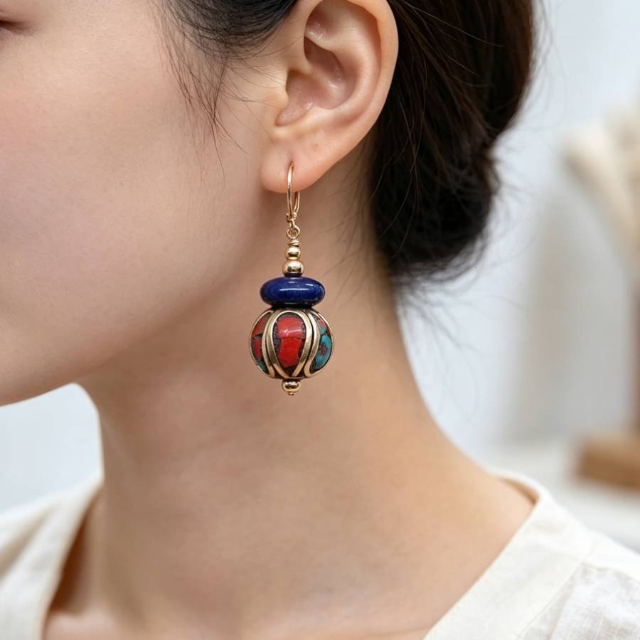 Pendientes Colgantes Hechos a  - Women Accessories Nepal reseña y precio