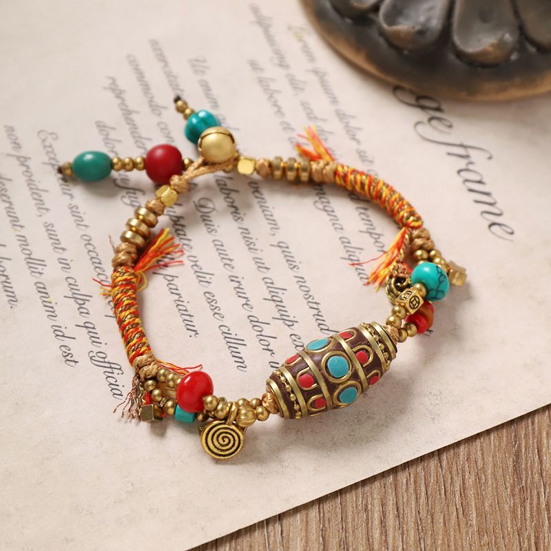 Pulsera tejida Retro tibetana, - Women Accessories Nepal reseña y precio