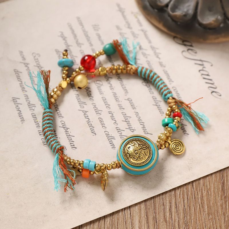 Pulsera tejida Retro tibetana, - Women Accessories Nepal reseña y precio