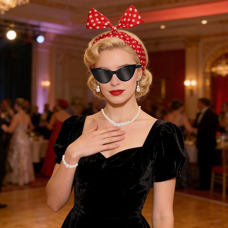 7 piezas de accesorios de disf - Women'S Accessories In The 1950S reseña y precio