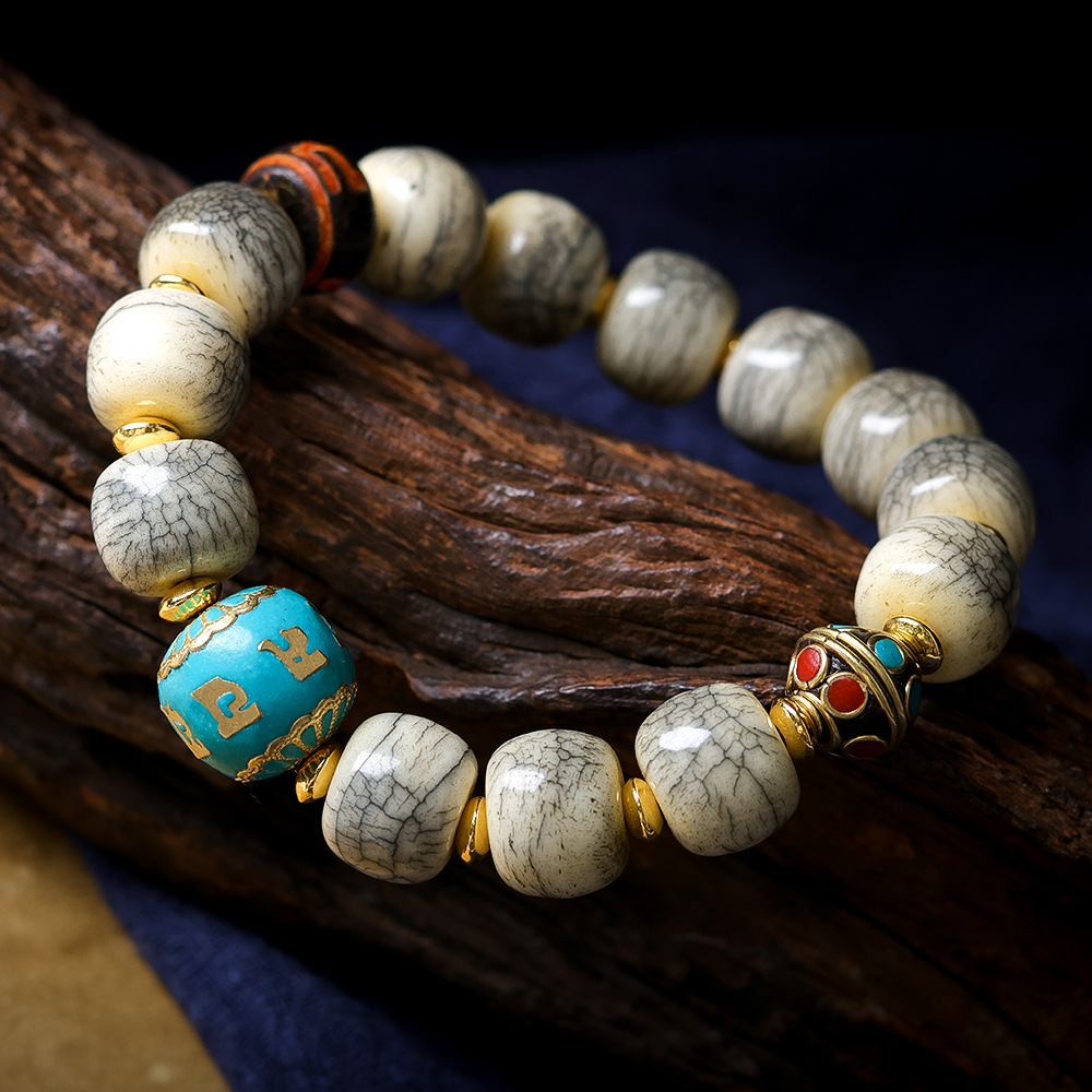 Pulsera de cuentas de hueso de - Women Accessories Nepal reseña y precio